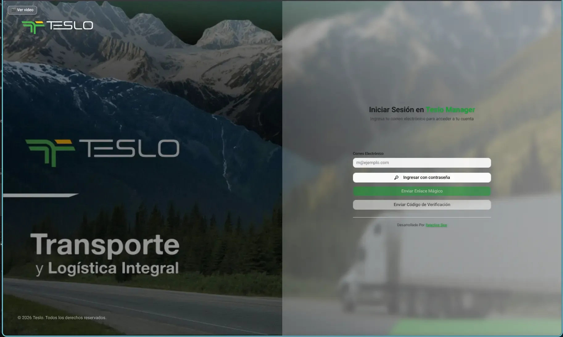 Captura 1 del proyecto Teslo Manager